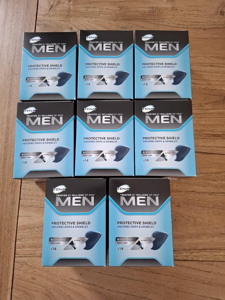 Incontinentie inleggers Tena Man 8 pakjes van 14 stuks, Diversen, Ophalen of Verzenden, Nieuw
