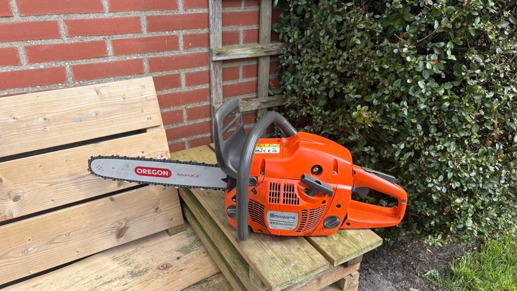 Nette Husqvarna 455 Rancher kettingzaag. 55cc 3,5pk, Ophalen of Verzenden, Zo goed als nieuw