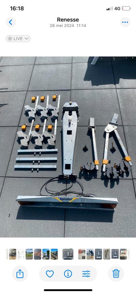 Spinder Falcon fietsdrager onderdelen voor RC-2 en 3-F., Auto diversen, Fietsendragers, Gebruikt, Trekhaakdrager, Verzenden