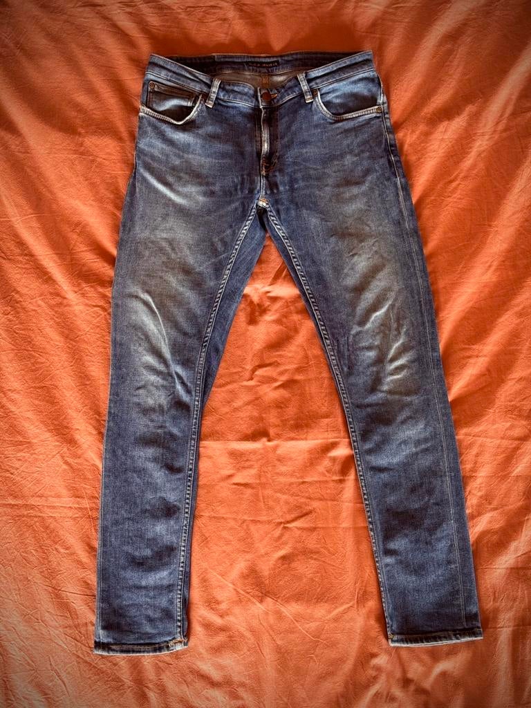 Nudie Jeans Skinny Lin W30 L30, Ophalen of Verzenden, Gedragen, Blauw, W32 (confectie 46) of kleiner