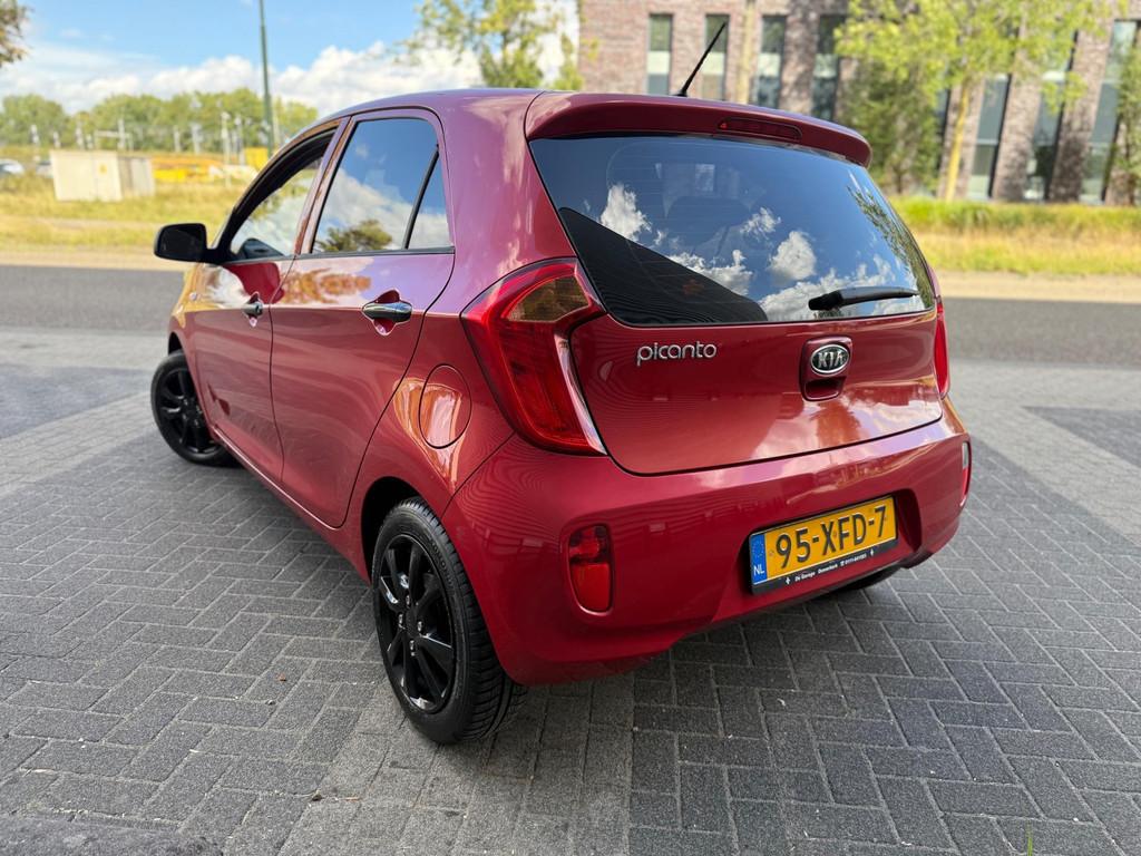 Kia Picanto 1.0 CVVT (bj 2012) 5-DEURS AIRCO/124000 KM/ZUINI, Voorwielaandrijving, Euro 5, Stof, Gebruikt