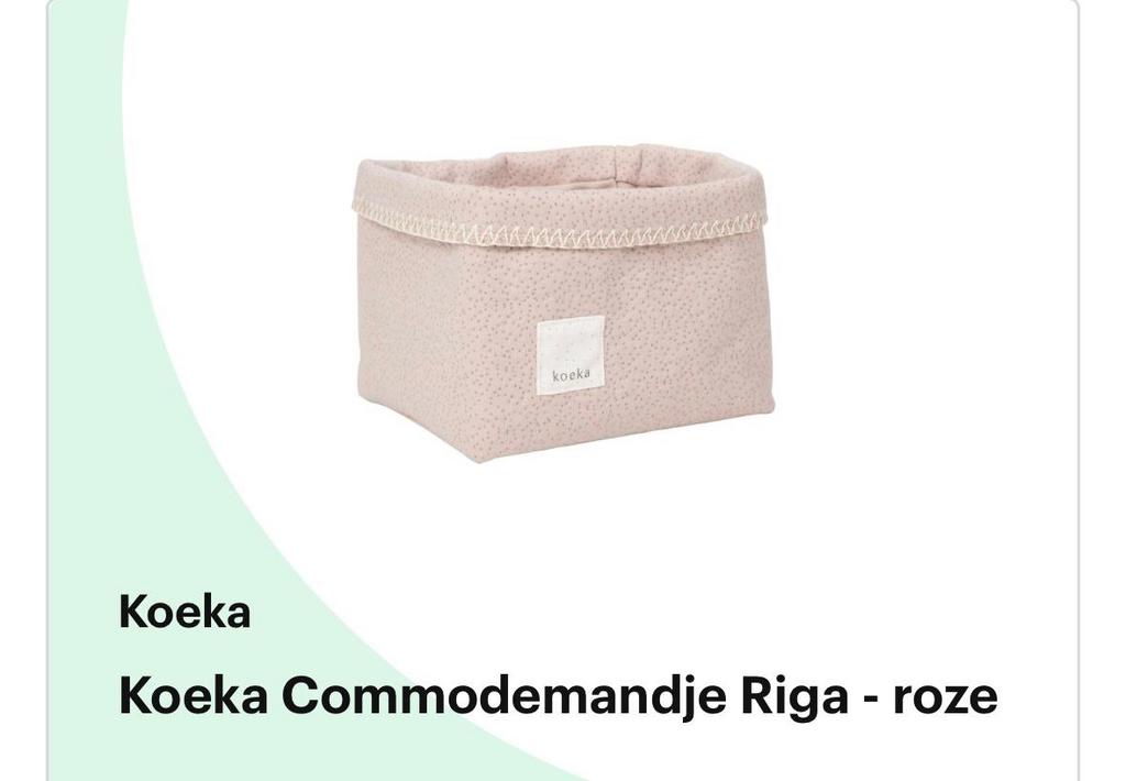 Koeka ledikantdeken en commodemandjes te koop, Ophalen, Zo goed als nieuw
