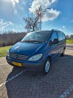 Mercedes Benz Vito, dubbel cabine en verlengd., Voorwielaandrijving, Blauw, Leder en Stof, Overige kleuren