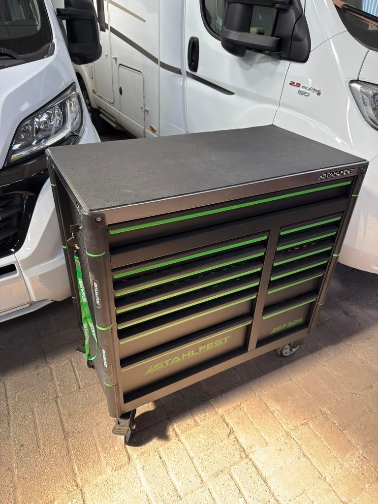 Mega xxl gevulde gereedschapswagen gereedschapskist nieuw, Ophalen, Gevuld, Zo goed als nieuw