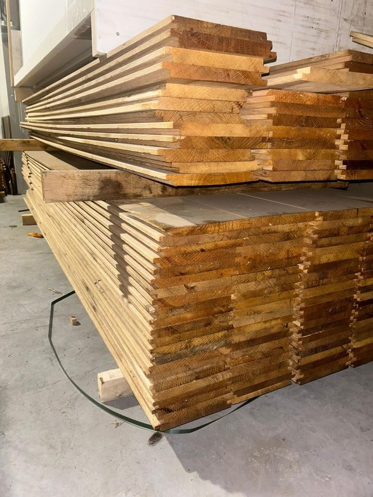 Eiken halfhout sponningplanken, Ophalen, Eiken, Minder dan 200 cm, Plank