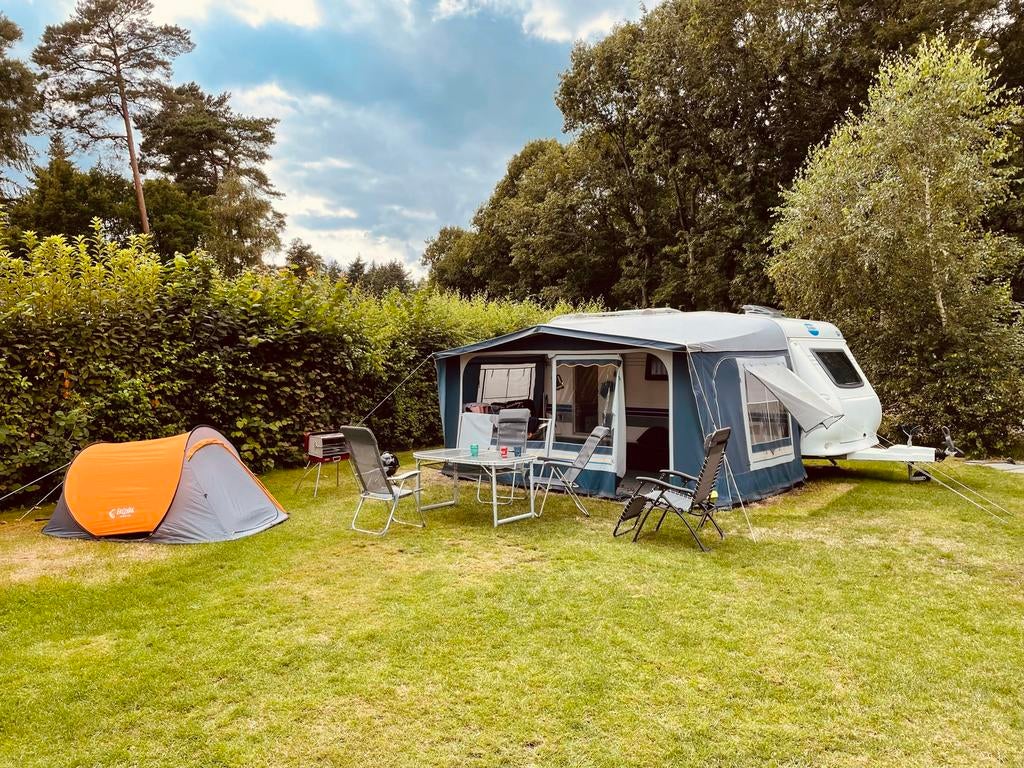 Voortent met aluminium buizen frame merk Brand, Ophalen, Gebruikt