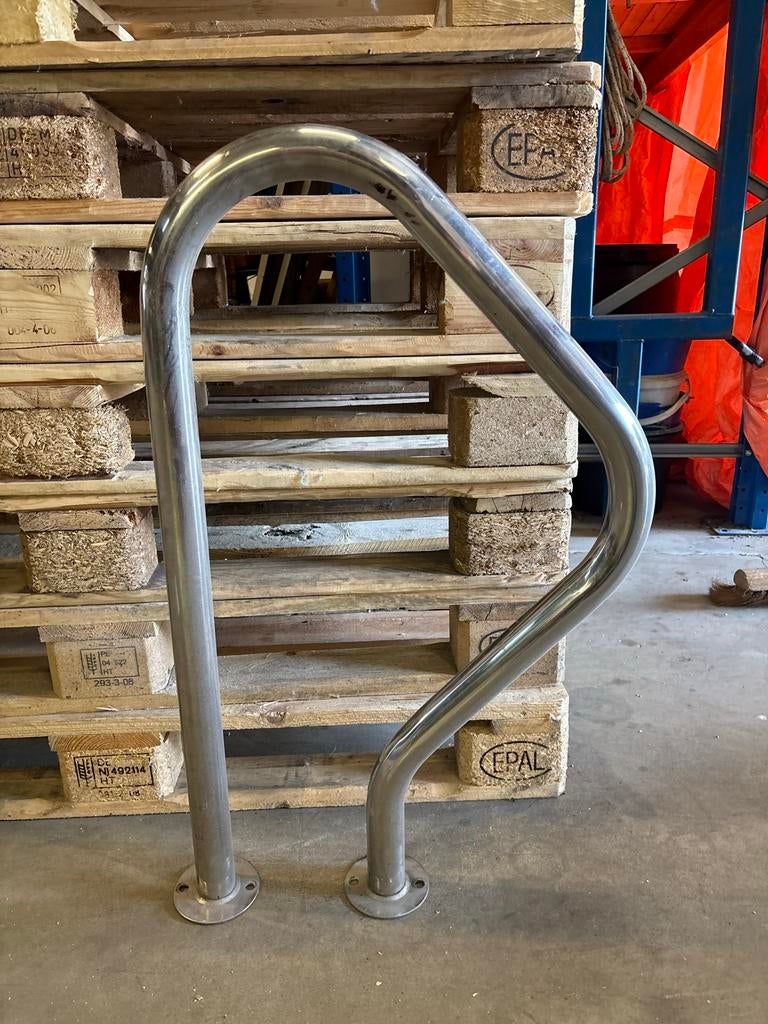 RVS leuning voor zwembadtrap, Ophalen, Gebruikt, Overige typen