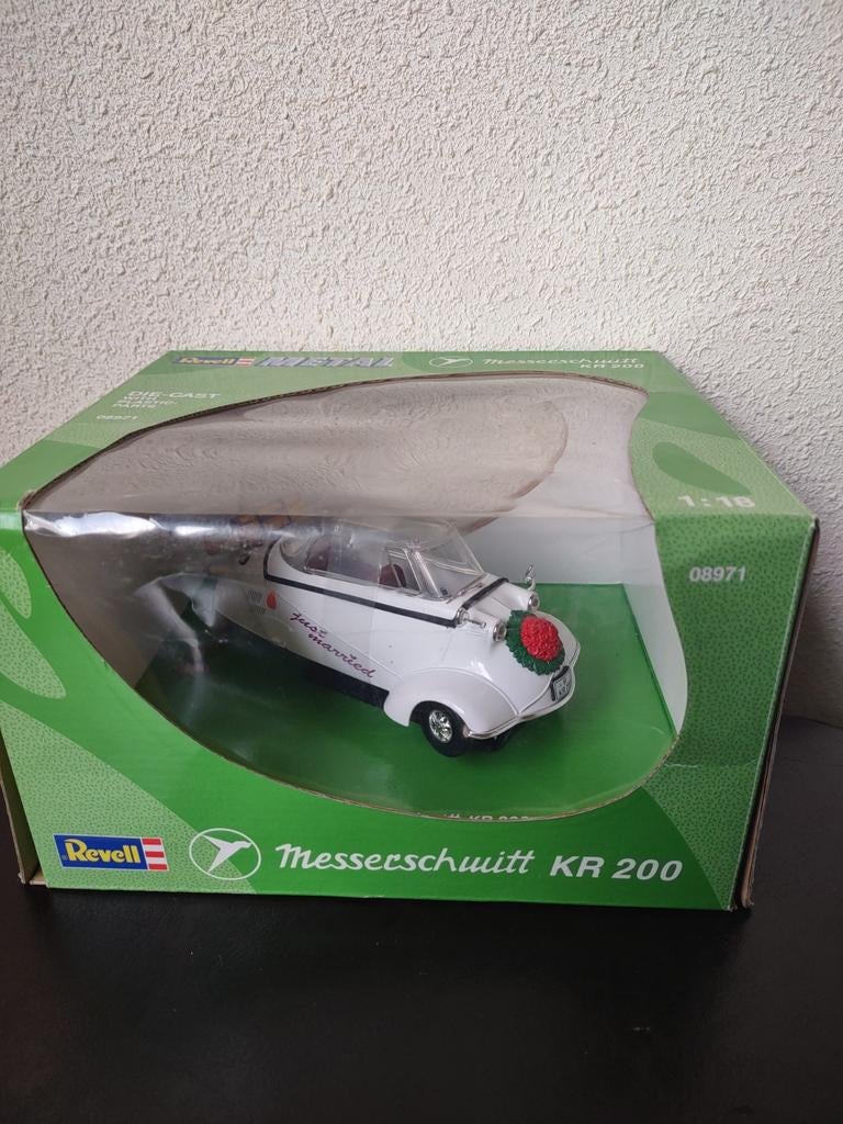 Messerschmitt KR 200 'Just Married' modelauto 1:18 Revell, Ophalen of Verzenden, Nieuw, Auto, Revell