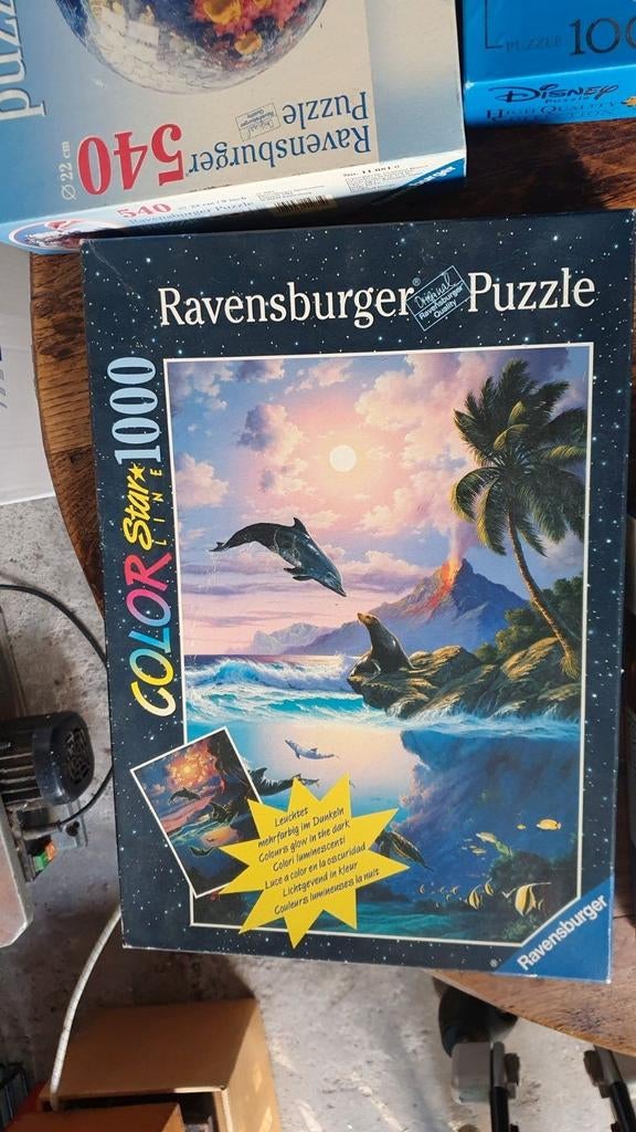 Ravensburger Color Star Line Puzzel 1000 stukjes, Ophalen of Verzenden, 500 t/m 1500 stukjes, Gebruikt, Legpuzzel