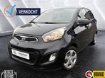 Kia Picanto 1.0 CVVT Comfort P. Airco Aux Nap (bj 2011), Auto's, Kia, Euro 5, Stof, Gebruikt, Zwart