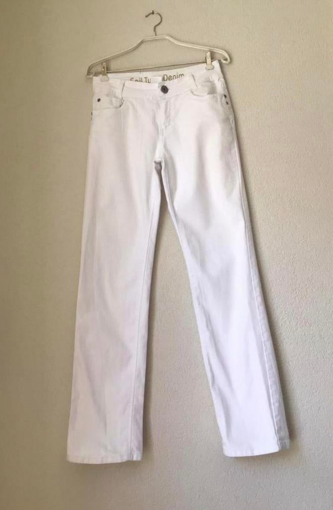 Witte spijkerbroek Sail Twist Denim maat 36, Wit, Sail Twist Denim, Ophalen of Verzenden, Zo goed als nieuw