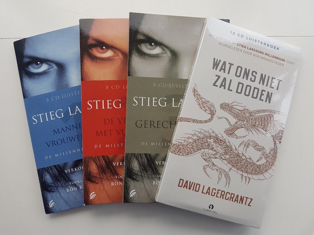 Luisterboek: 4x Millennium Thrillers - Stieg Larsson, Ophalen of Verzenden, Stieg Larsson, Cd, Volwassene
