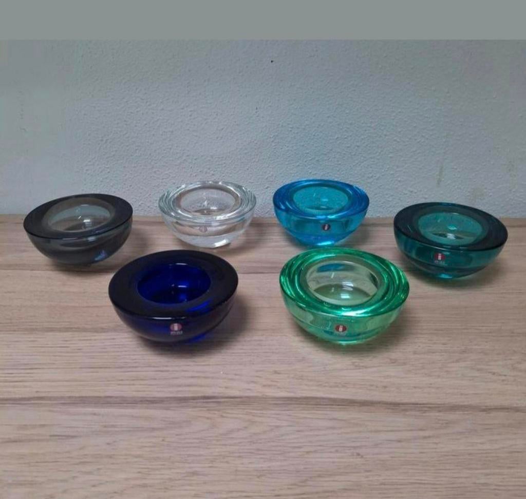 Diverse kleuren Iittala waxinelichten,  model Ballo., Ophalen of Verzenden