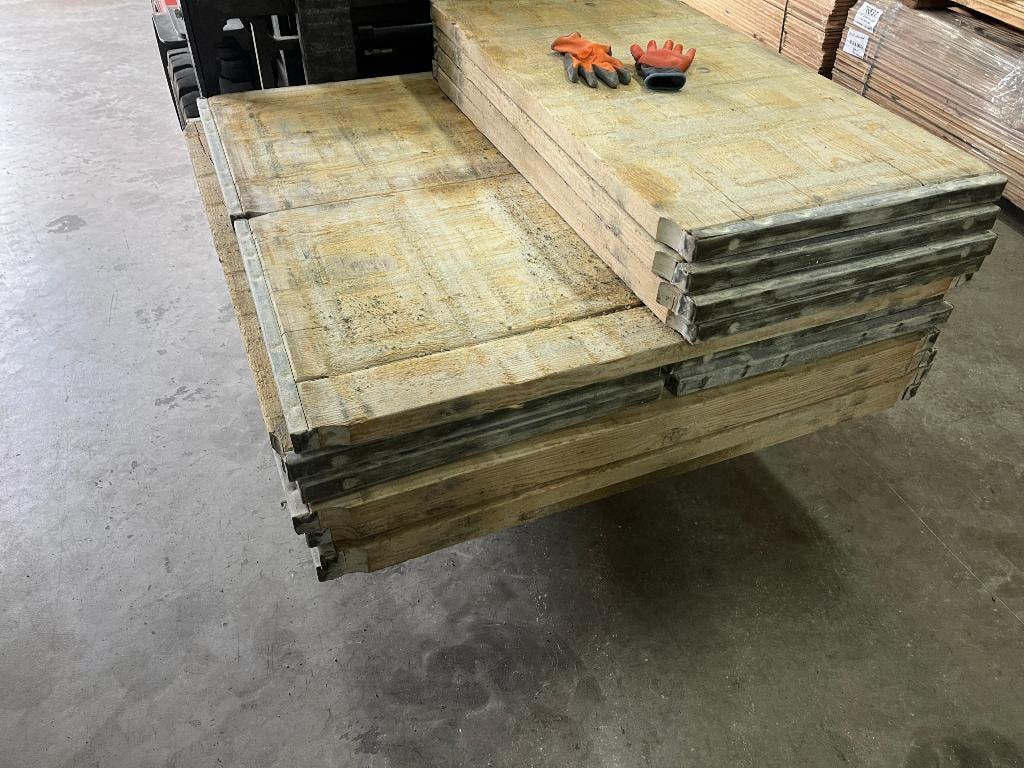 Steenschotten van hout , circa 60,5 x 120  GOEDKOOP B-keus, Tuin en Terras, Bielzen en Borders, Ophalen, Gebruikt, 100 tot 200 cm