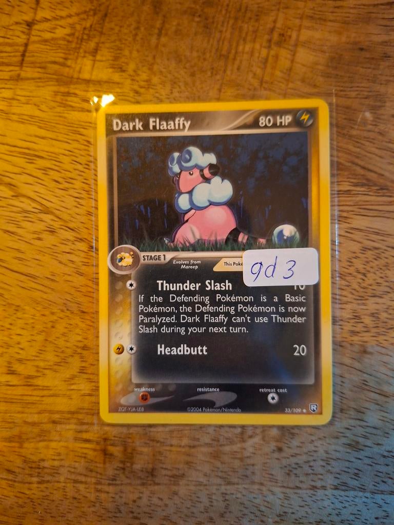 Pokémon Kaart: Dark Flaaffy (2004), Ophalen of Verzenden, Zo goed als nieuw, Losse kaart