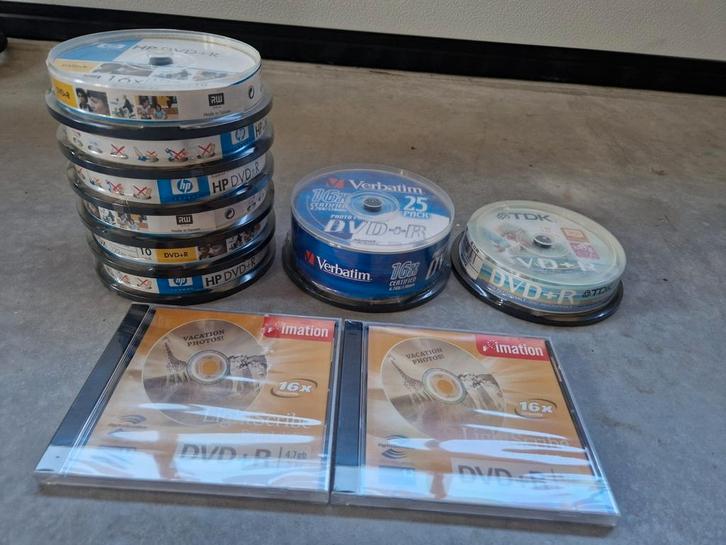 Beschrijfbare dvd en cd's (97 dvd+r & 15 cd hoes albums), Computers en Software, Beschrijfbare discs, Nieuw, Ophalen of Verzenden