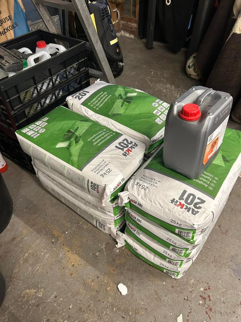 AKKIT 201 Egalisatiemortel CT C20 F6 25 kg, Ophalen, Overige materialen, Overige typen, Nieuw