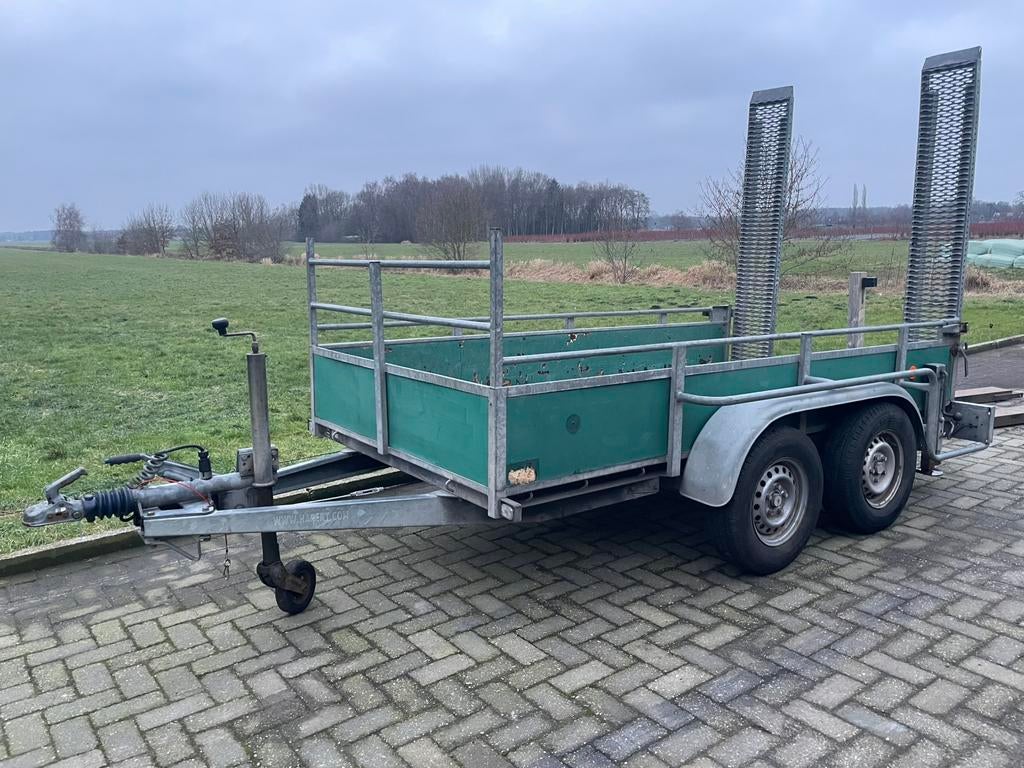 Hapert machinetransporter aanhanger 300x150cm 2000KG, Auto diversen, Ophalen, Zo goed als nieuw