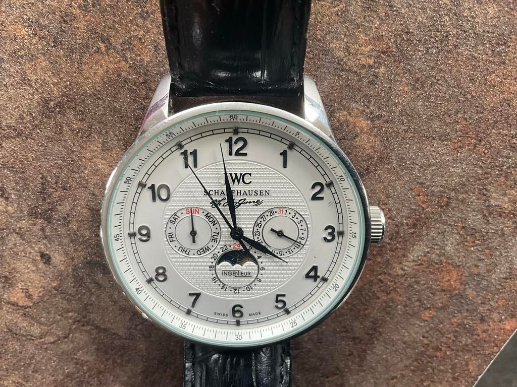 IWC Horloge, Sieraden, Tassen en Uiterlijk, Horloges | Heren, Overige merken, Staal, Polshorloge, Ophalen of Verzenden