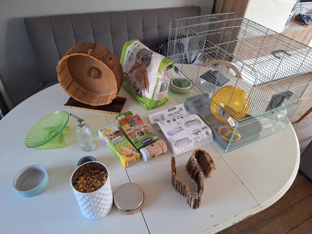 Panas 60 incl toebehoren. Kooi compleet voor start hamster., Kooi, Minder dan 75 cm, Zo goed als nieuw, Muis