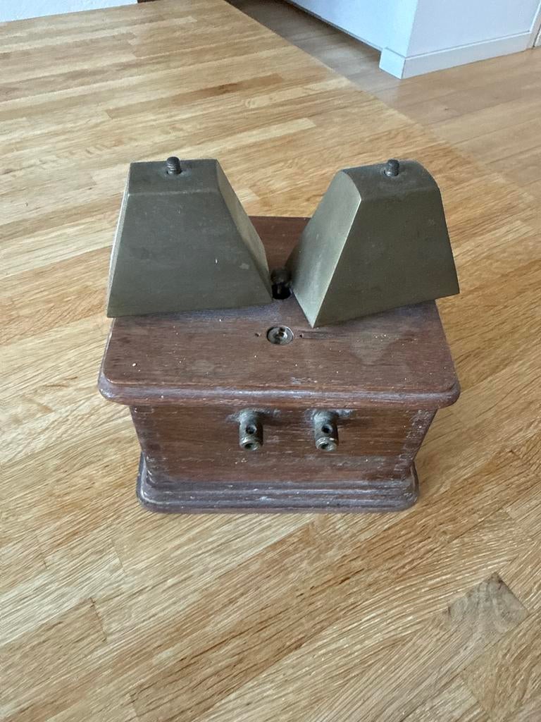 Antieke Telegraaf Telefoon bel, Ophalen of Verzenden