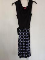 Liv mouwloze dames jurk zwart met patroon motief onderzijde, Maat 38/40 (M), Zwart, Ophalen of Verzenden, Zo goed als nieuw