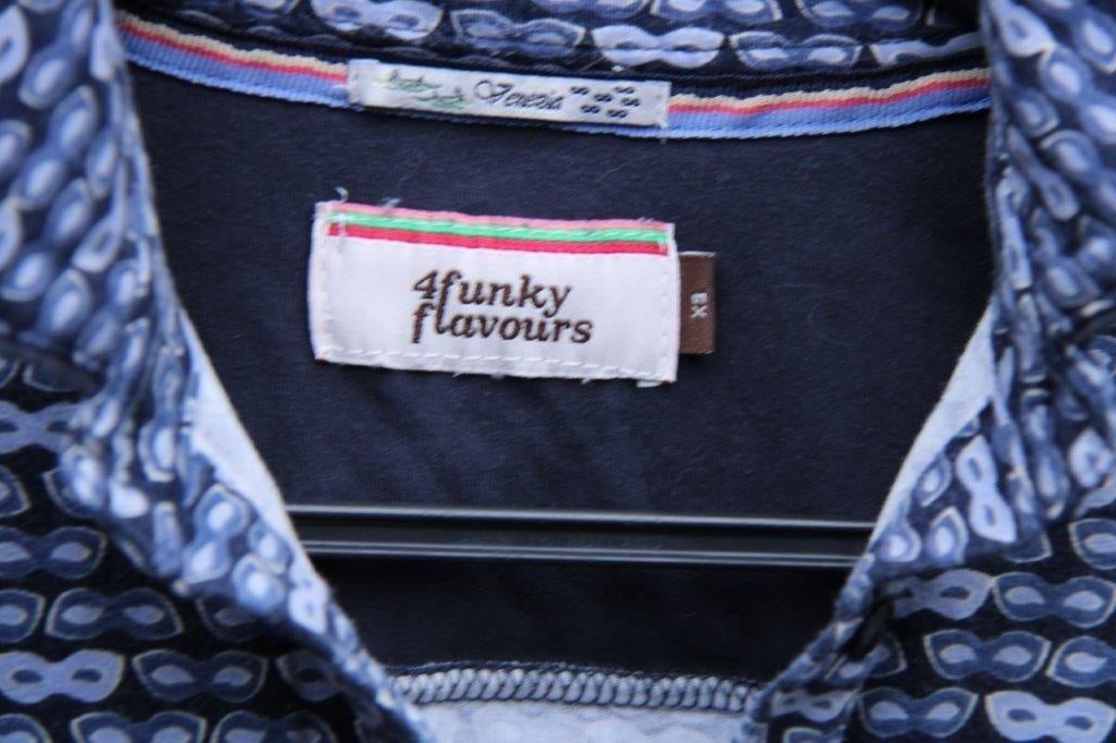 Jurk blauw/ grijs 4Funky Flavours mt XS Vaste prijs, Zo goed als nieuw, Knielengte, Maat 34 (XS) of kleiner, 4Funky Flavours