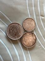 Zilveren Belgische en Franse munten, Ophalen of Verzenden, Zilver