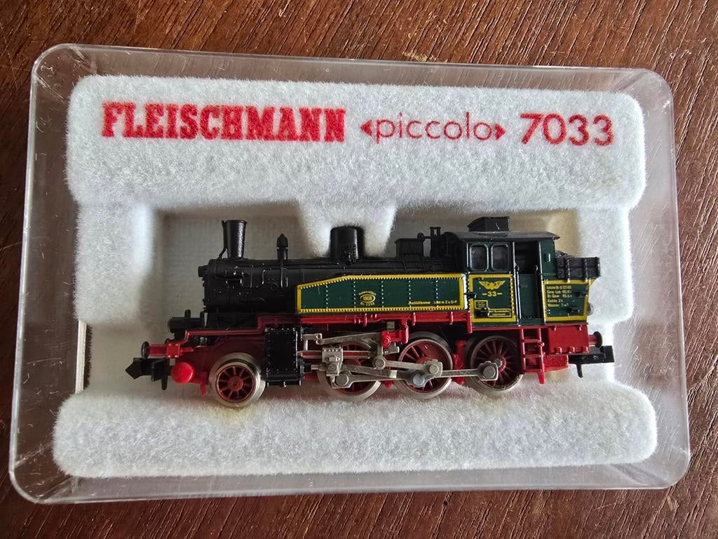 Fleischmann Piccolo 7033 Stoomlocomotief N-spoor, Hobby en Vrije tijd, Modeltreinen | N-Spoor, Gebruikt, Fleischmann, Ophalen of Verzenden