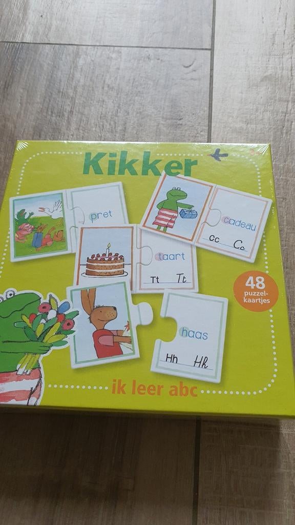 Kikker ik leer abc puzzelkaartjes, Ophalen of Verzenden