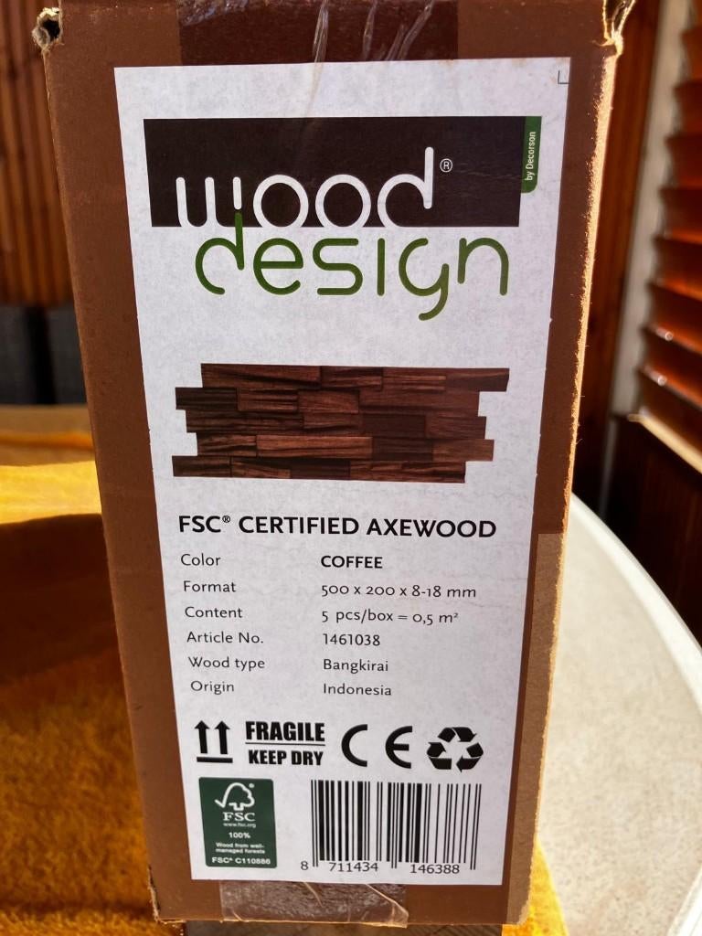 Prachtige hardhouten bankirai gevelbekleding 5 pakken, Ophalen, Minder dan 25 mm, Nieuw, Plank