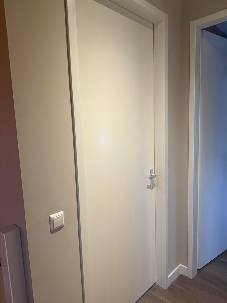 Svedex binnendeur 231,5 cm x 88 cm rechtsdraaiend loopslot, Ophalen, Gebruikt, 80 tot 100 cm, 215 cm of meer