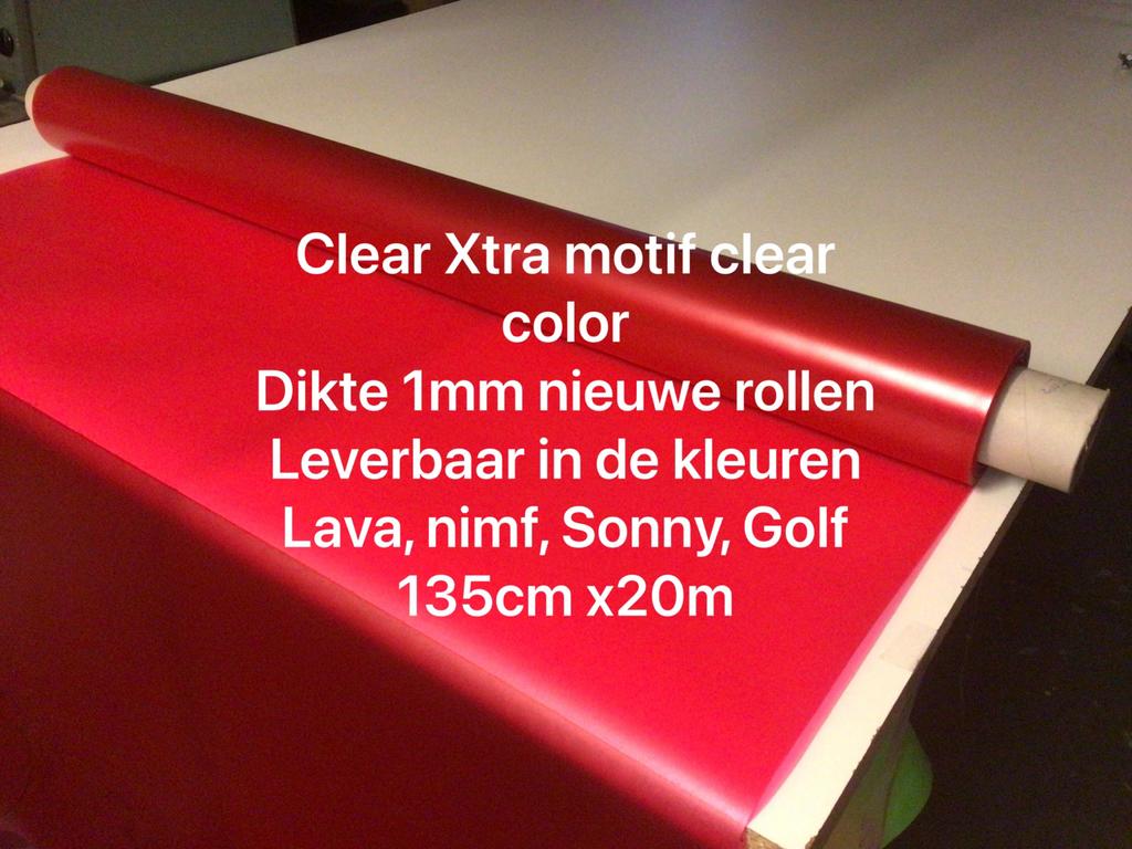 Clear Xtra motief folie 1mm dik, 135cm x 20m, Ophalen of Verzenden, Nieuw