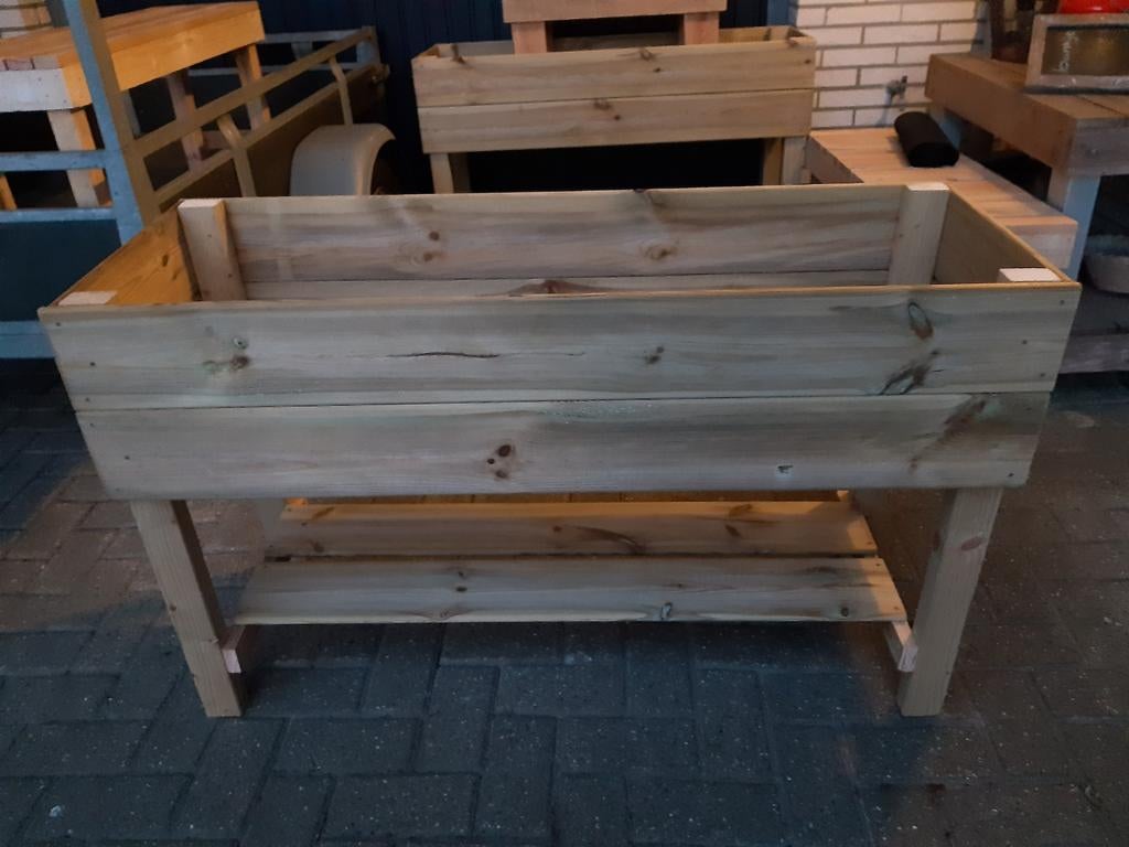 Kweekbak,moestuinbak,kweektafel,plantenbak,bloemenbak., Tuin en Terras, Bloembakken en Plantenbakken, Ophalen, Rechthoekig, Hout