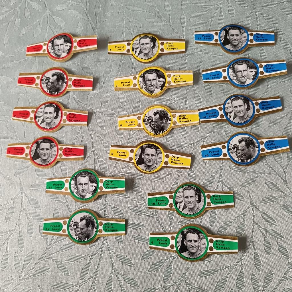 Verzameling sigarenbandjes Proost Louis, Ophalen of Verzenden