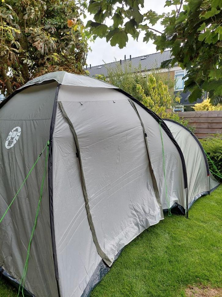 Coleman waterfall 5 deluxe, Caravans en Kamperen, Tenten, tot en met 5, Zo goed als nieuw, Ophalen
