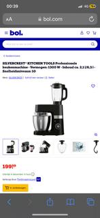 Keukenmachine 1300 watt Silvercrest nieuw!, 4 liter of meer, Ophalen, Nieuw, 3 snelheden of meer