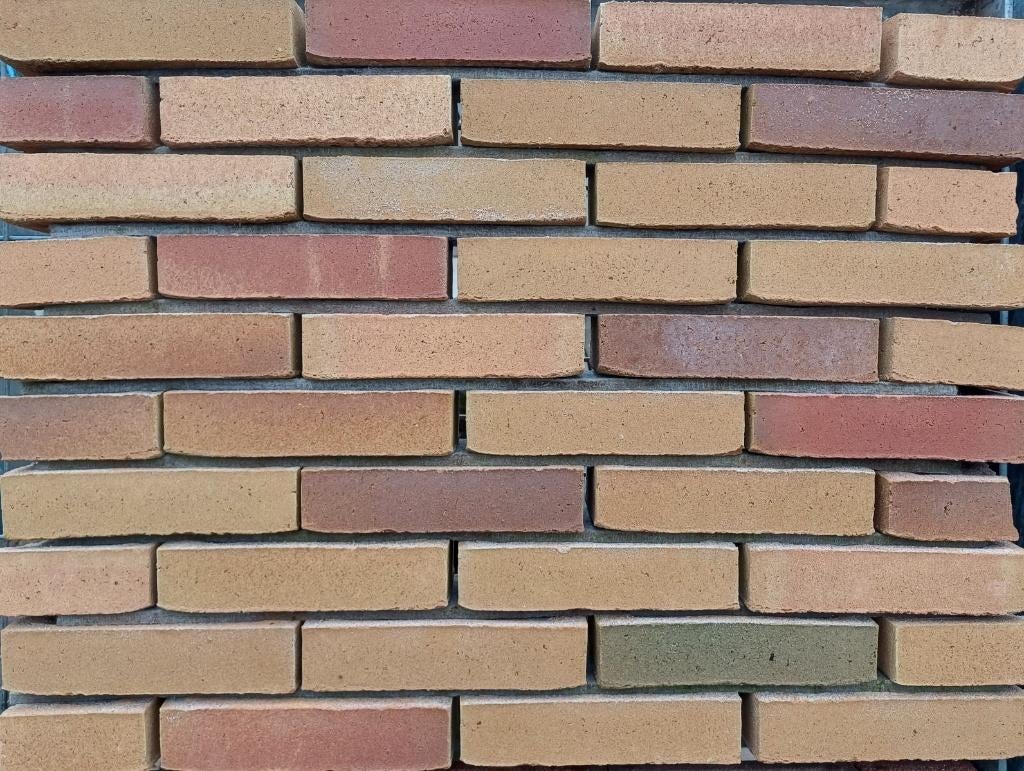 metselstenen geel rood zwart bruin bont retro per stuk, Ophalen, Nieuw, Bakstenen