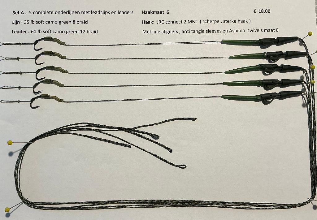 karper onderlijnen complete sets , Ronnie Rigs, Ophalen of Verzenden, Nieuw, Overige typen