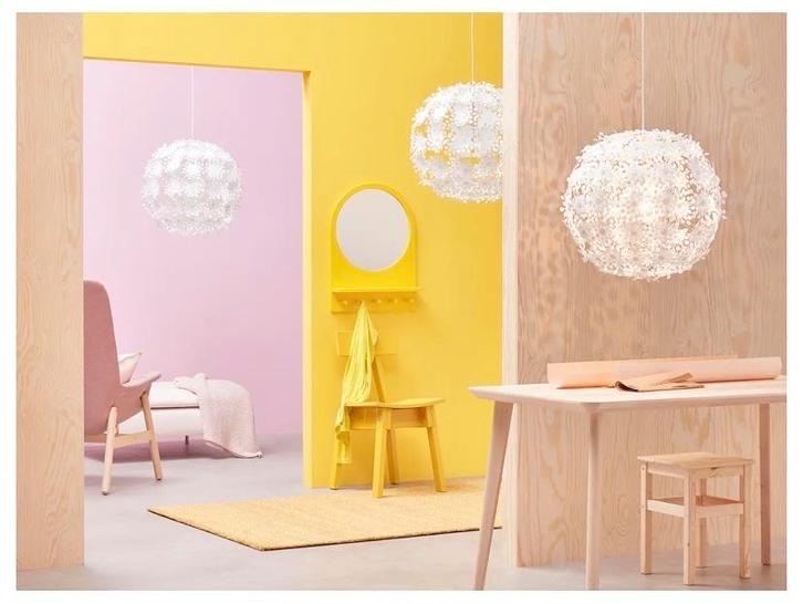IKEA Grimsås hanglamp - Modern en decoratief, Huis en Inrichting, Lampen | Hanglampen, Gebruikt, 50 tot 75 cm, Kunststof, Ophalen