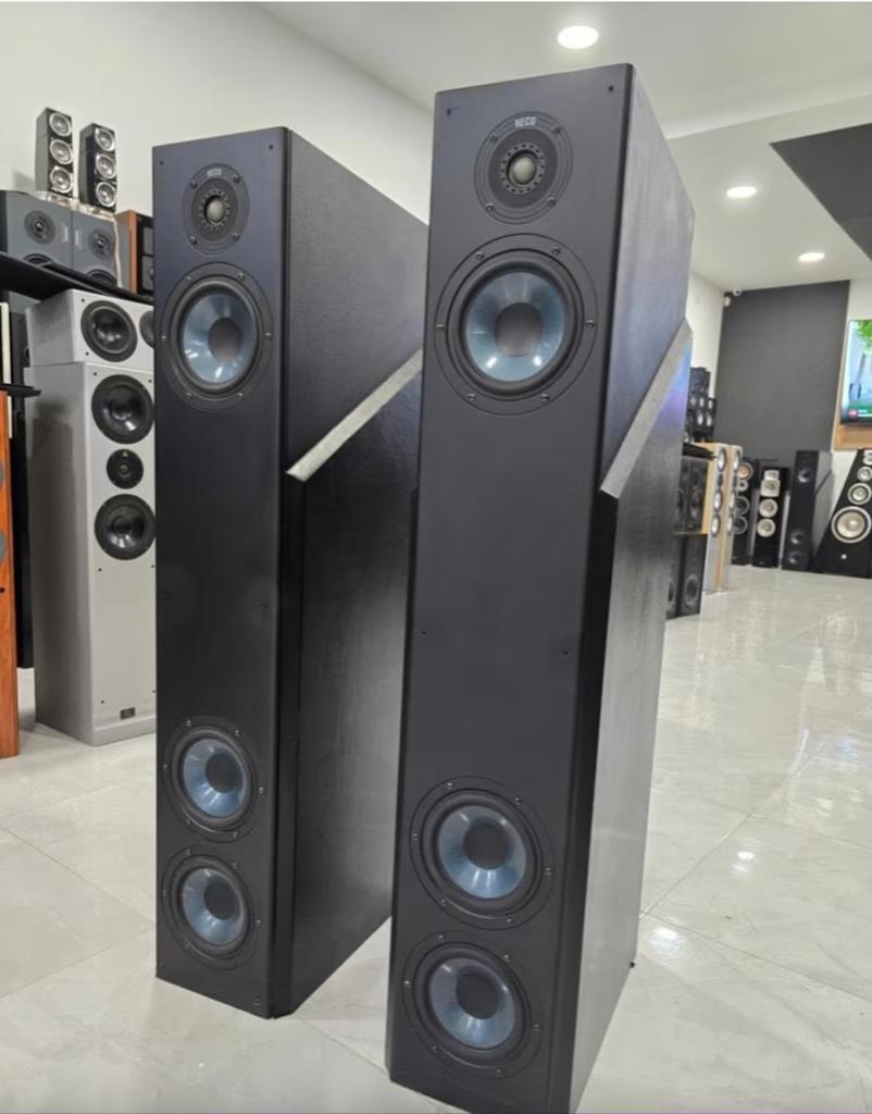 Speakers Heco Mythos 700 HiFi, Gebruikt, 120 watt of meer, Front, Rear of Stereo speakers, Ophalen