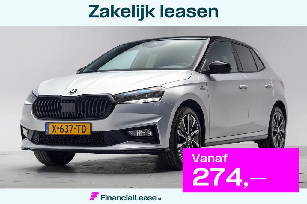 Skoda Fabia 1.0 TSI Monte Carlo 5-drs [ Pano Navi Apple/Andr, Auto's, Skoda, Bedrijf, Lease, Financial lease, Fabia, ABS, Achteruitrijcamera