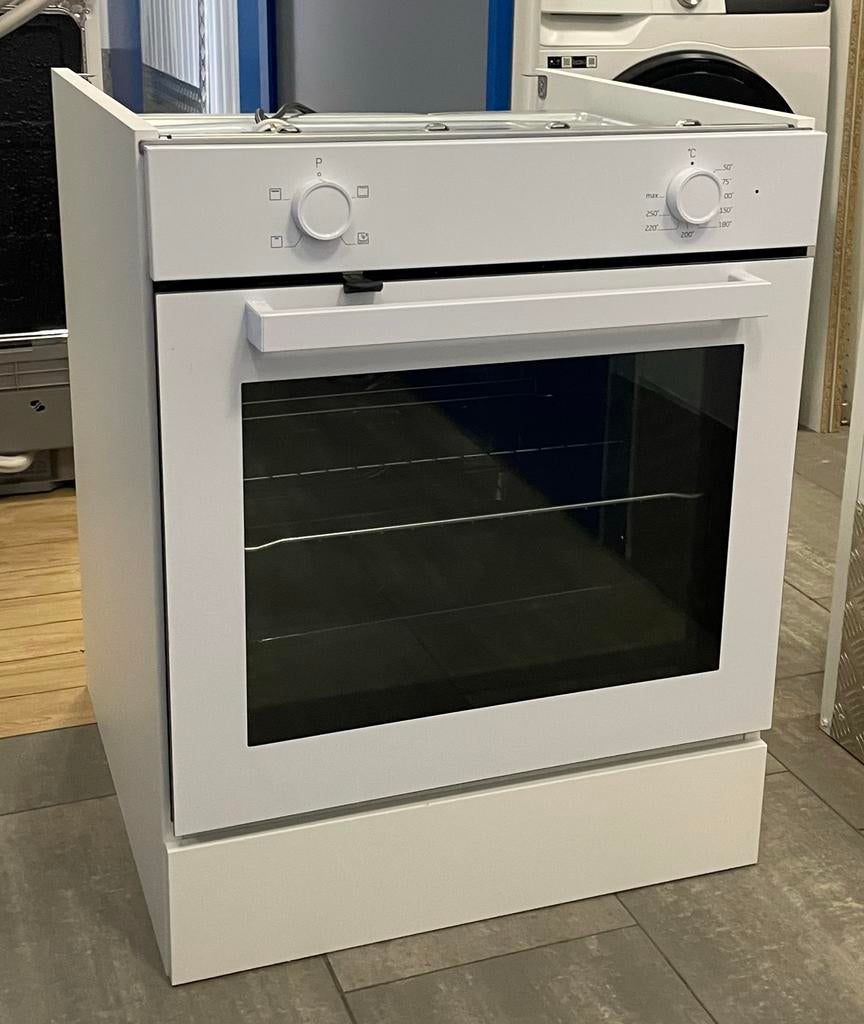 Witte IKEA oven met enkele kast, Witgoed en Apparatuur, Ovens, Gebruikt, Oven, Inbouw, Ophalen