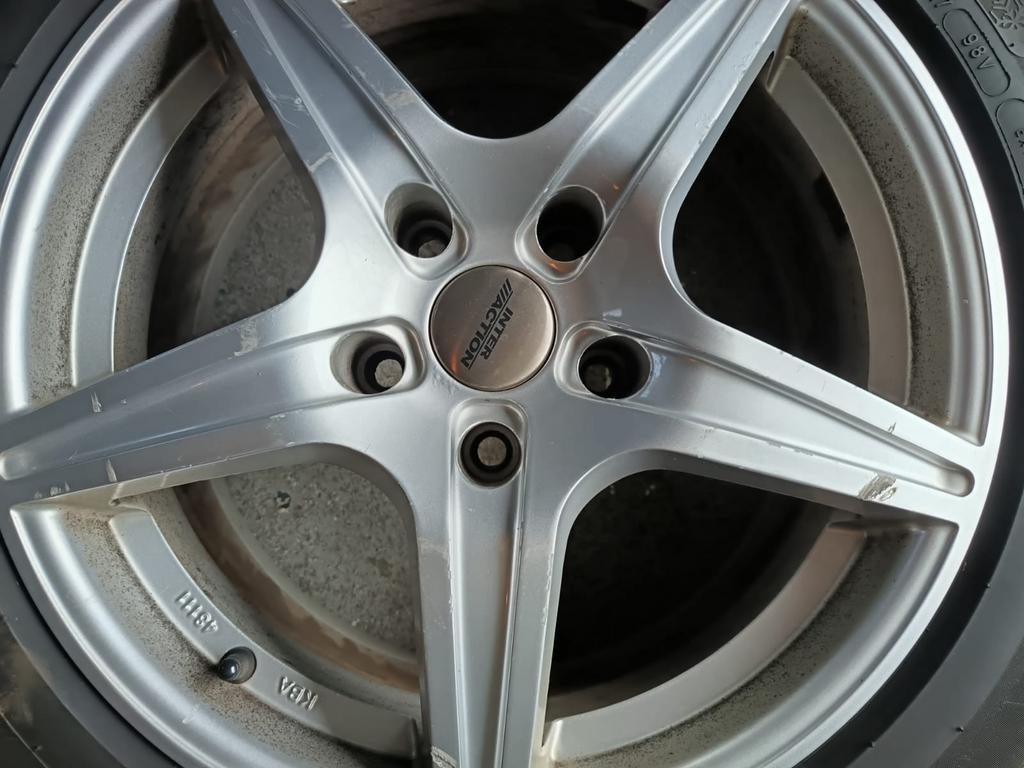 17 inch lichtmetalen velgen met winterbanden, Auto-onderdelen, Banden en Velgen, Ophalen, Gebruikt, Banden en Velgen, 17 inch