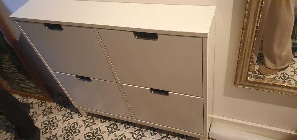 IKEA schoenenkast wit met 4 vakken, Ophalen of Verzenden, Gebruikt, Modern, Scandinavisch