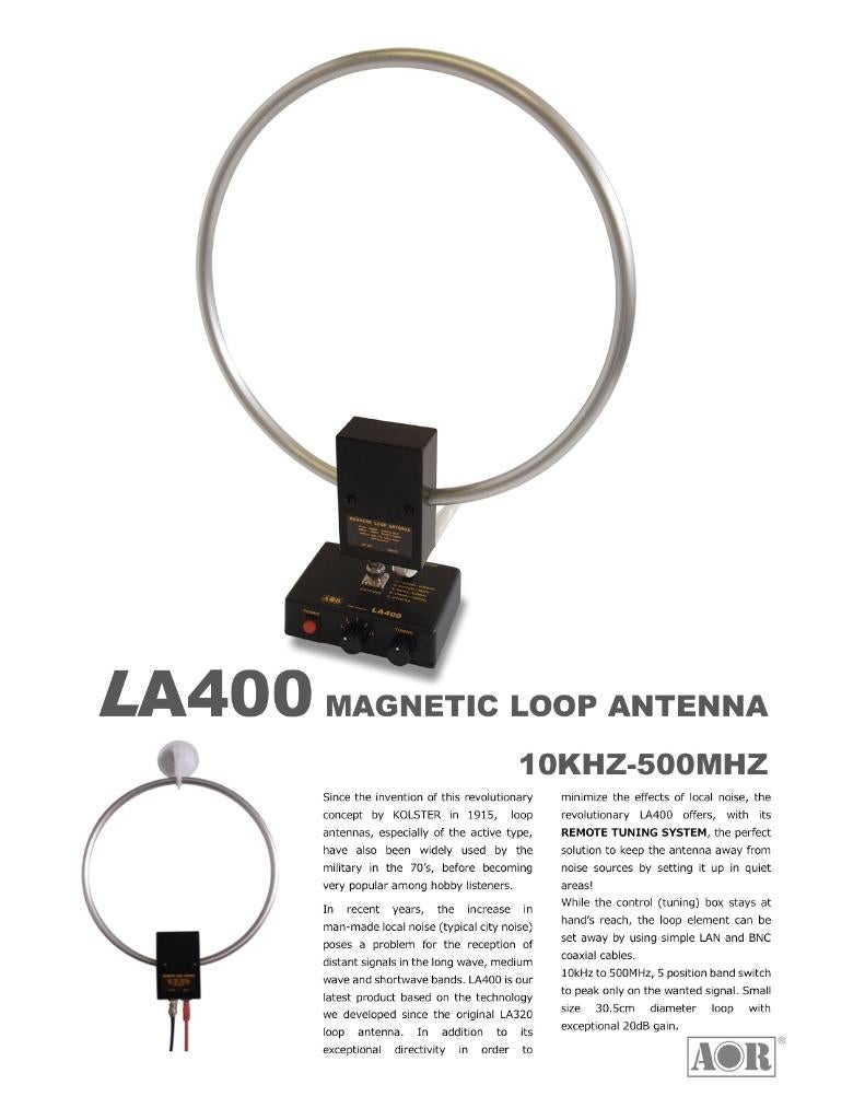 LA-400 loop antenne van AOR, Telecommunicatie, Antennes en Masten, Ophalen of Verzenden, Gebruikt, Antenne