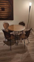 Kleine eetkamertafel / Franse bistro set, Ophalen