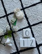 Nieuw creme wit Benetton baby handschoenen aan touwtje 0-12M, Jongen of Meisje, Nieuw, Ophalen of Verzenden, Handschoenen