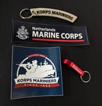 Set Korps Mariniers accessoires, Ophalen of Verzenden, Marine, Nederland, Embleem of Badge