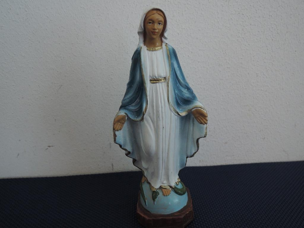 Mooi kunststof Mariabeeldje, Ophalen of Verzenden, Zo goed als nieuw, Beeld(je), Christendom | Katholiek